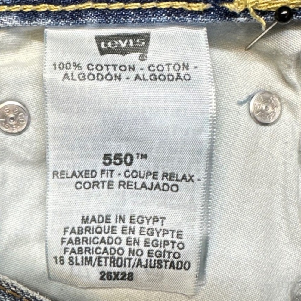 Levi's 550 Relaxed Fit Jeans Womens Slim Size 26x28 Blue Medium Wash - Picture 4 of 11